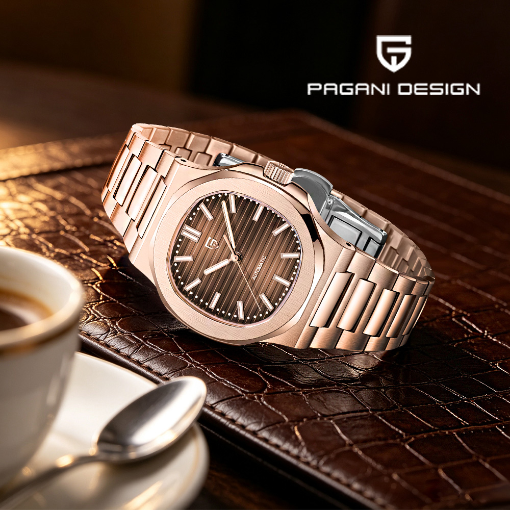 Patek Philippe Watch Nautilus - ساعة رجالية فاخرة من ماركة باجاني