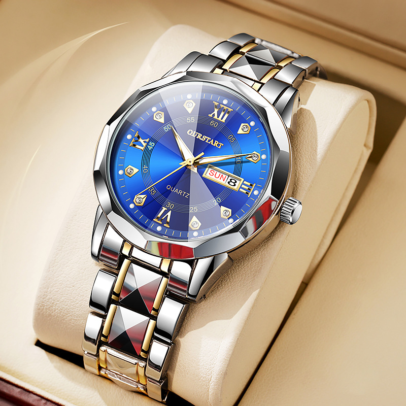 Cartier Watch Tank - ساعة رجالية من ماركة TOP، تصميم