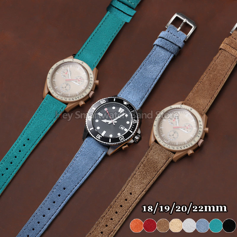 Suede Strap Watch - حزام ساعة جلدي من الجلد المدبوغ