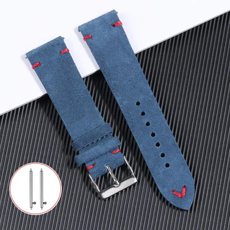 Suede Strap Watch - 18 مللي متر 20 مللي متر