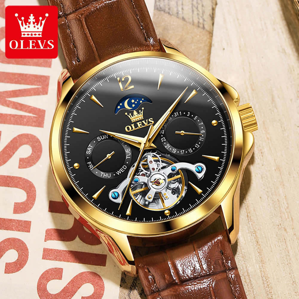 ساعة OLEVS 6663 للرجال ساعة مي - مراجعة Seiko Watch Presage وسعره