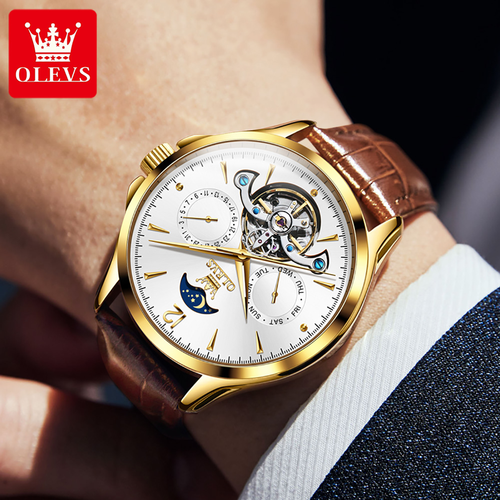 ساعة OLEVS 6663 للرجال ساعة مي - مراجعة Seiko Watch Presage وسعره