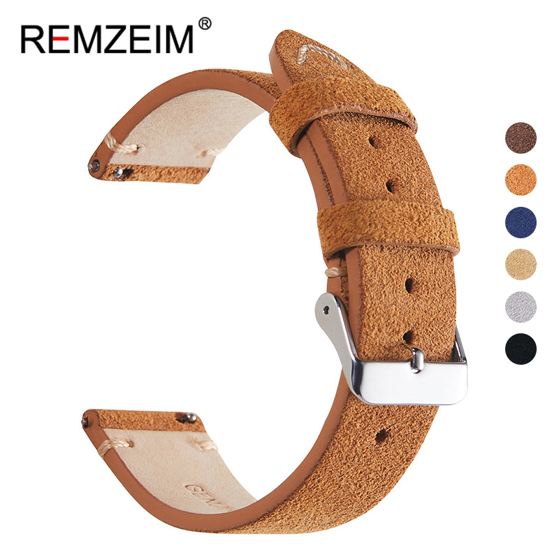 خمر اليدوية لينة حزام (Watch)  - مراجعة Suede Strap Watch وسعره