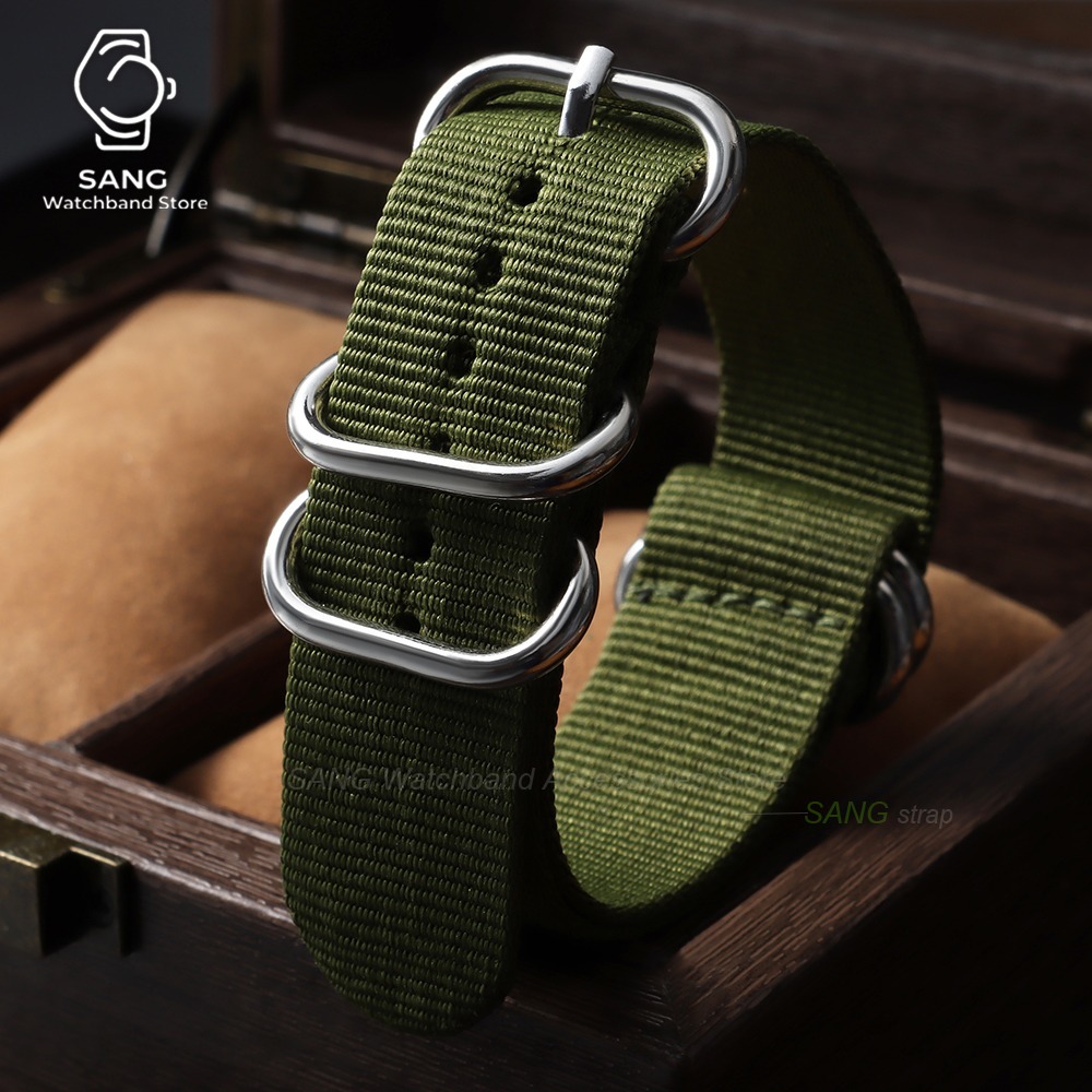 حزام ساعة رياضي عسكري من الناي - مراجعة Nato Strap Nylon وسعره