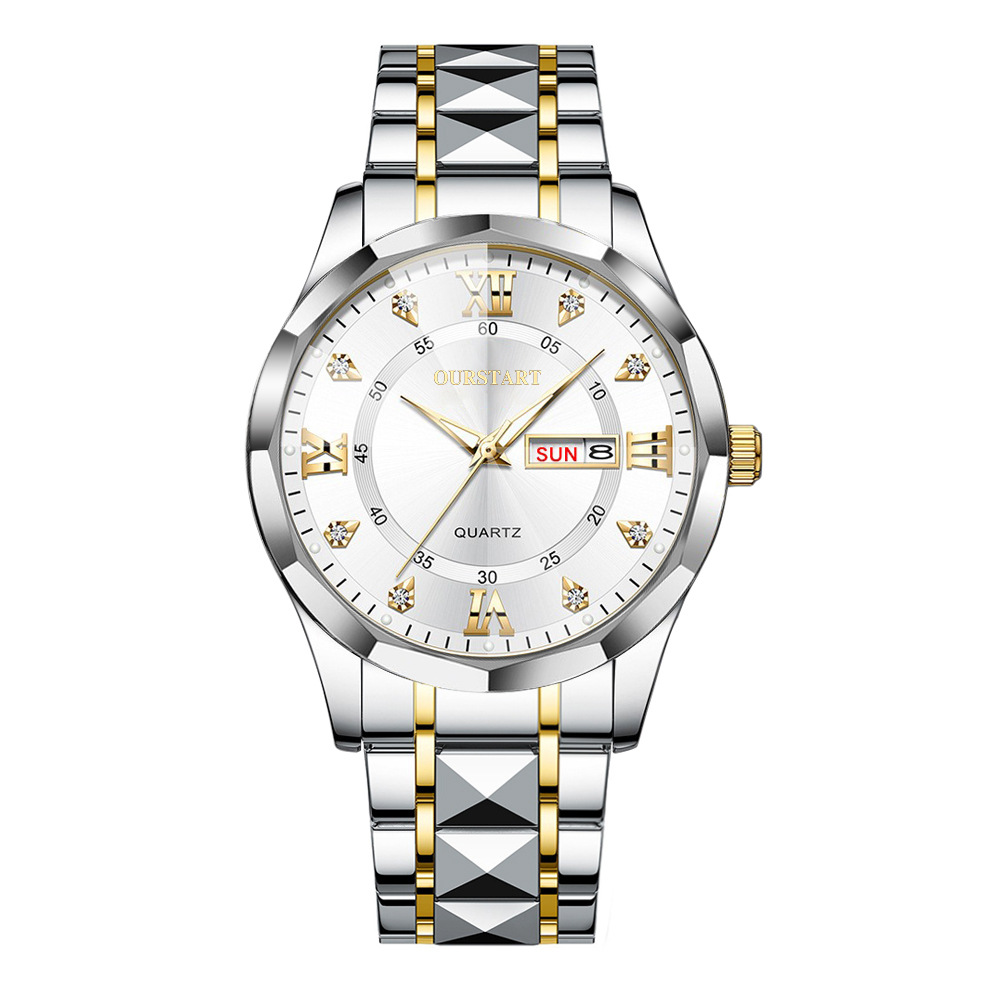 ساعة رجالية من ماركة TOP، تصمي - مراجعة Cartier Watch Tank وسعره