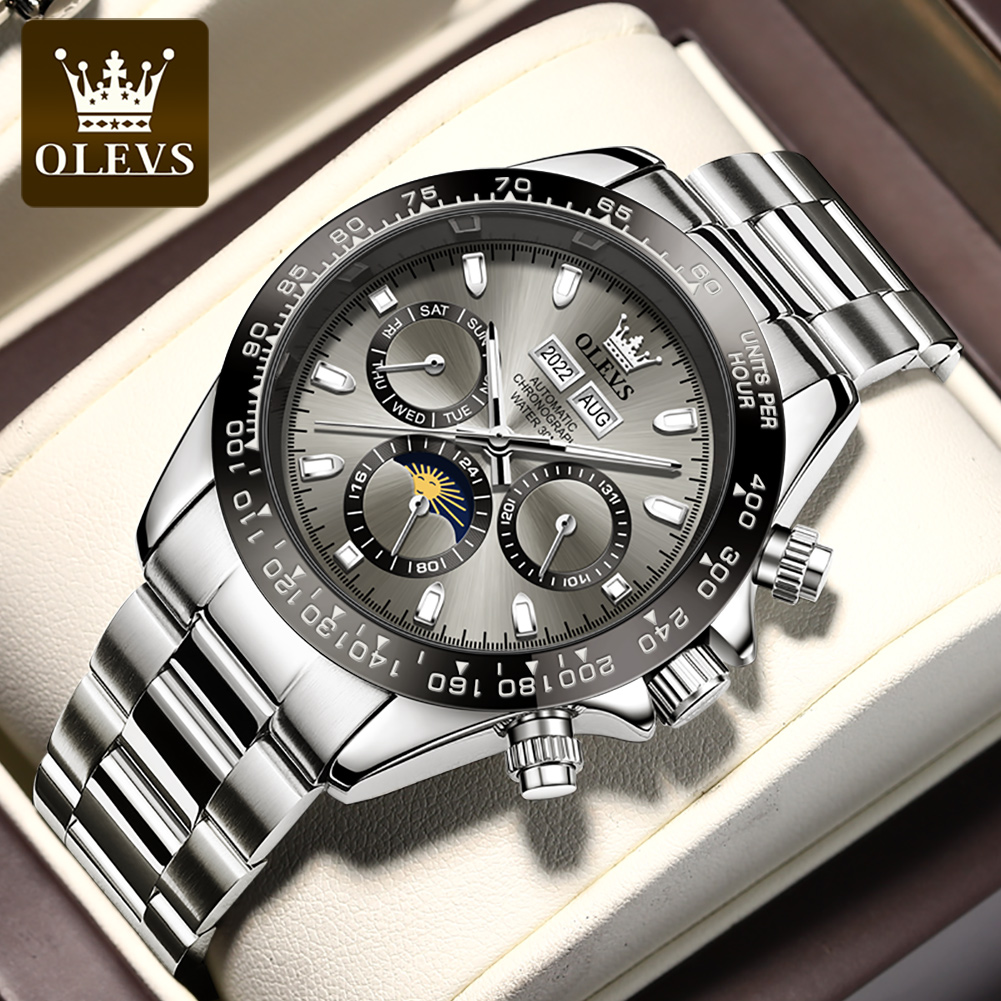 OLEVS 6654 ساعة رجالي فاخرة كر - مراجعة Seiko Watch Presage وسعره