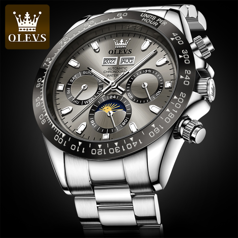 OLEVS 6654 ساعة رجالي فاخرة كر - مراجعة Seiko Watch Presage وسعره