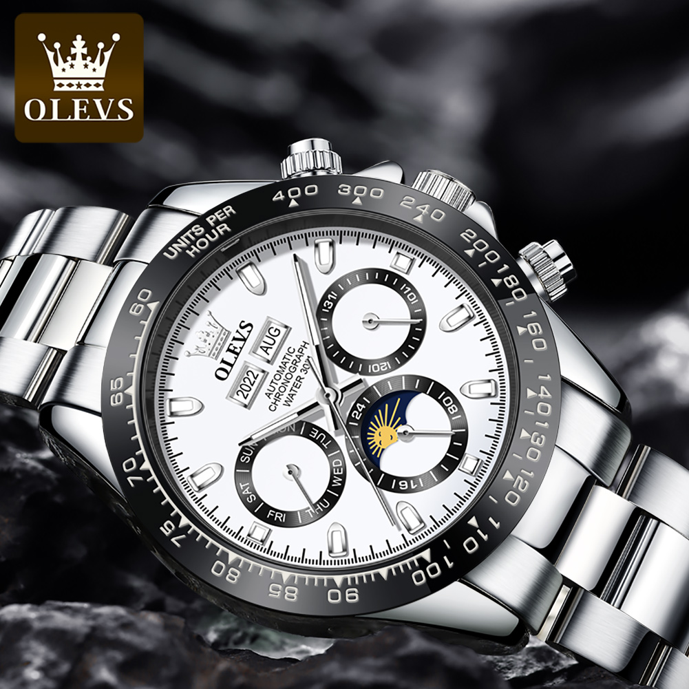 OLEVS 6654 ساعة رجالي فاخرة كر - مراجعة Seiko Watch Presage وسعره