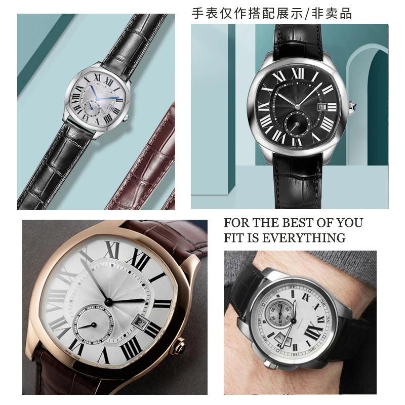 حزام الساعات جلد طبيعي حزام سا - مراجعة Cartier Watch Tank وسعره