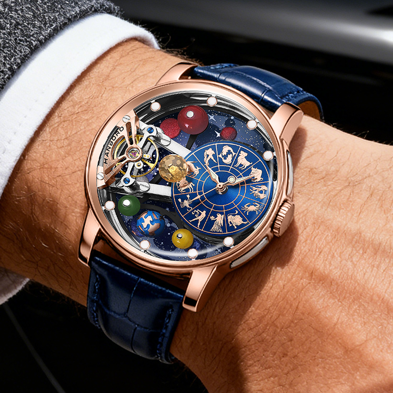 ساعة ستاري سكاي للرجال بهيكل ع - مراجعة Omega Watch Constellation وسعره