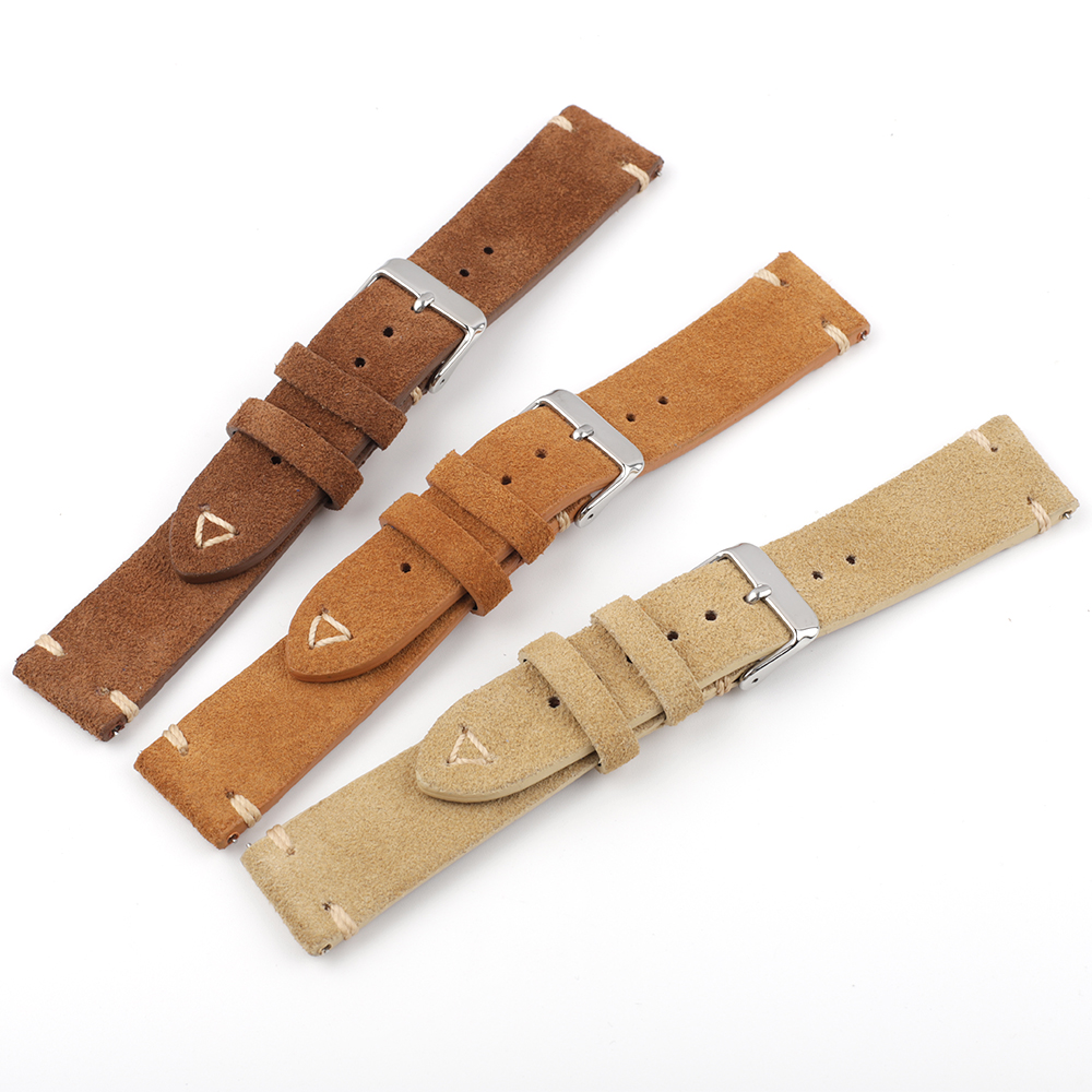 لينة الجلود الجلد المدبوغ حزام - مراجعة Suede Strap Watch وسعره